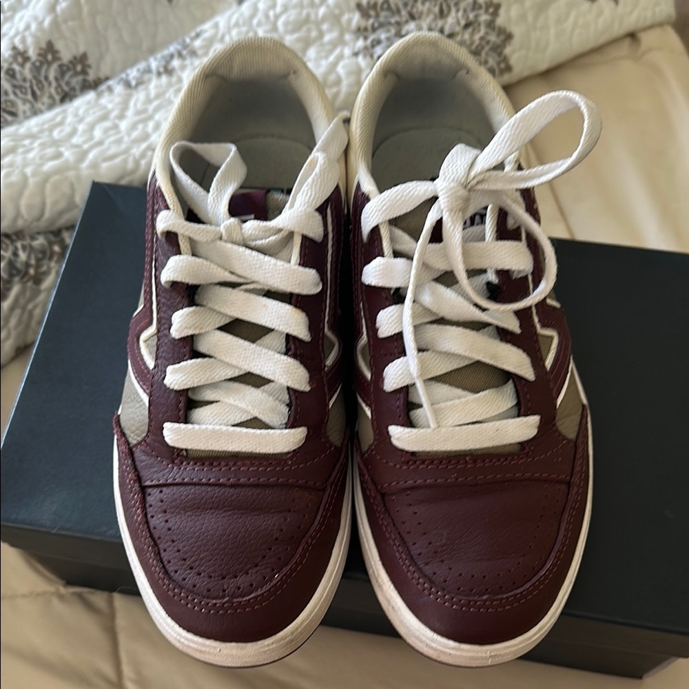 Vans Red and White Sneakers Classic Style